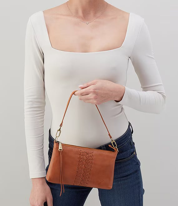 Darcy Woven Crossbody | Washed Leather | HOBO