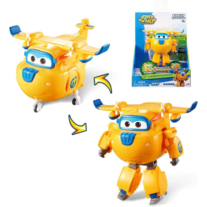 Super Wings 5" Transforming Toys | Donnie Airplane