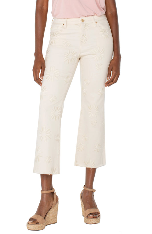 Hannah Crop Flare With Fray Hem | Liverpool