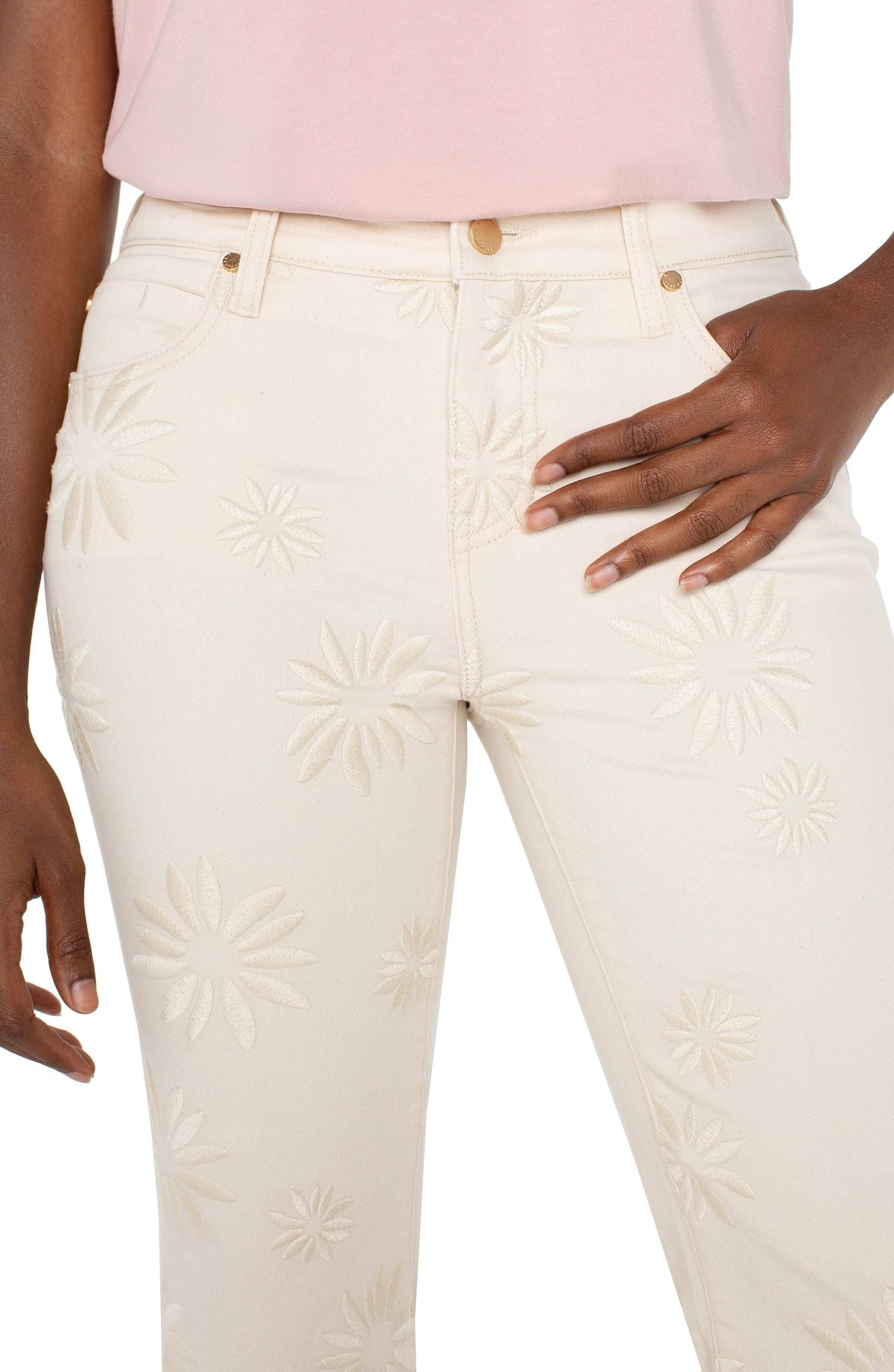 Hannah Crop Flare With Fray Hem | Liverpool