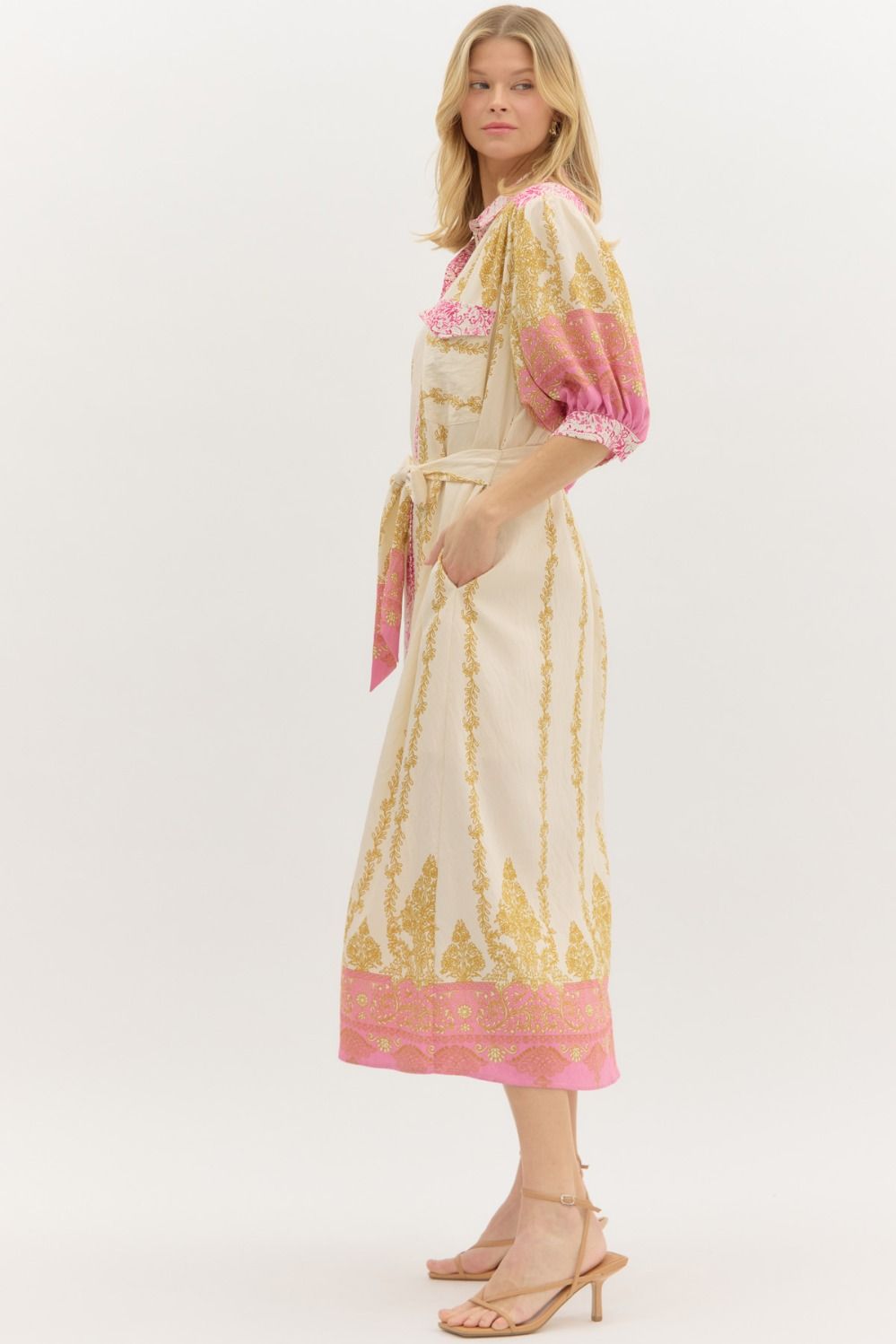 Button & Blush Dress