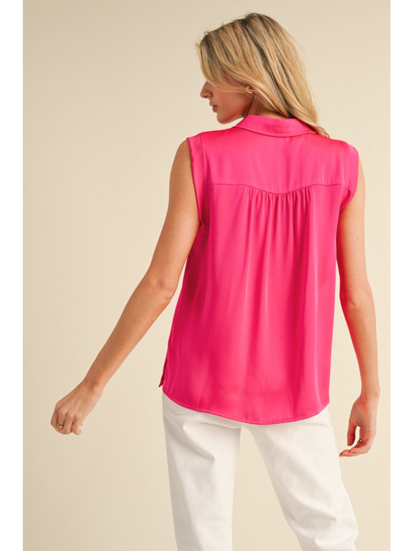 Spring Has Sprung Satin Top