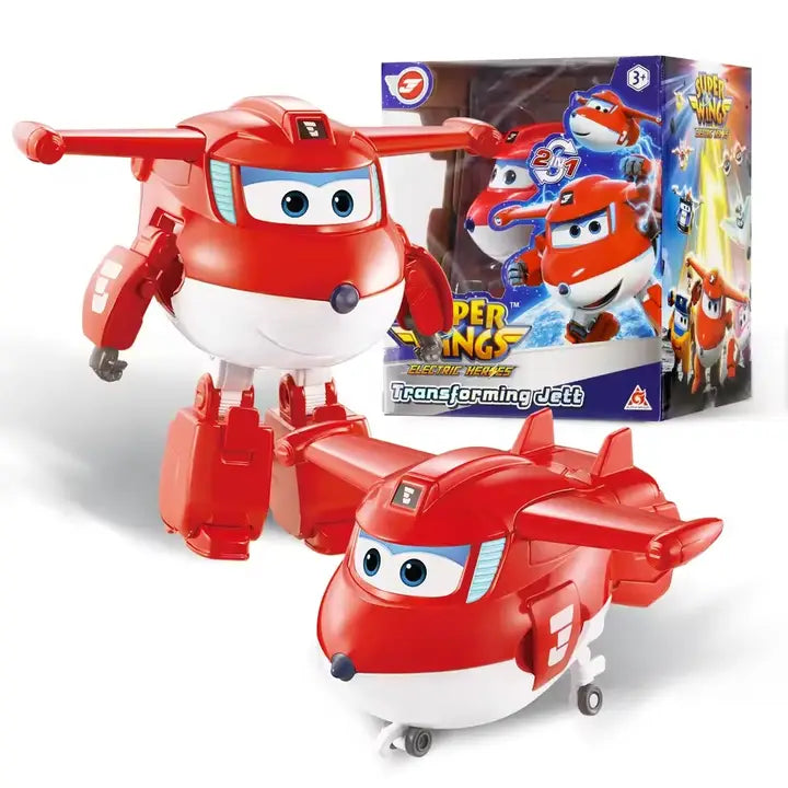 Super Wings 5" Transforming Toys | Jett Airplane