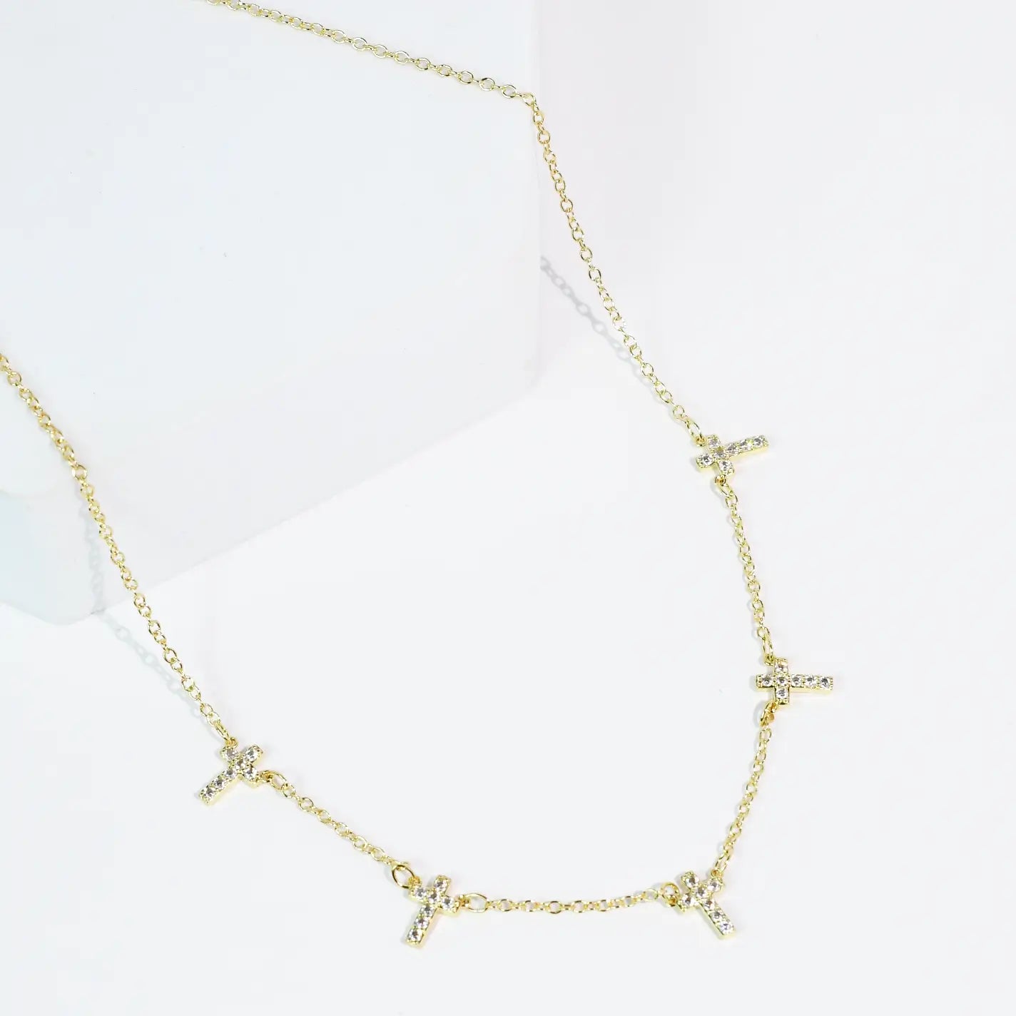 Faith Drops Necklace | Gold