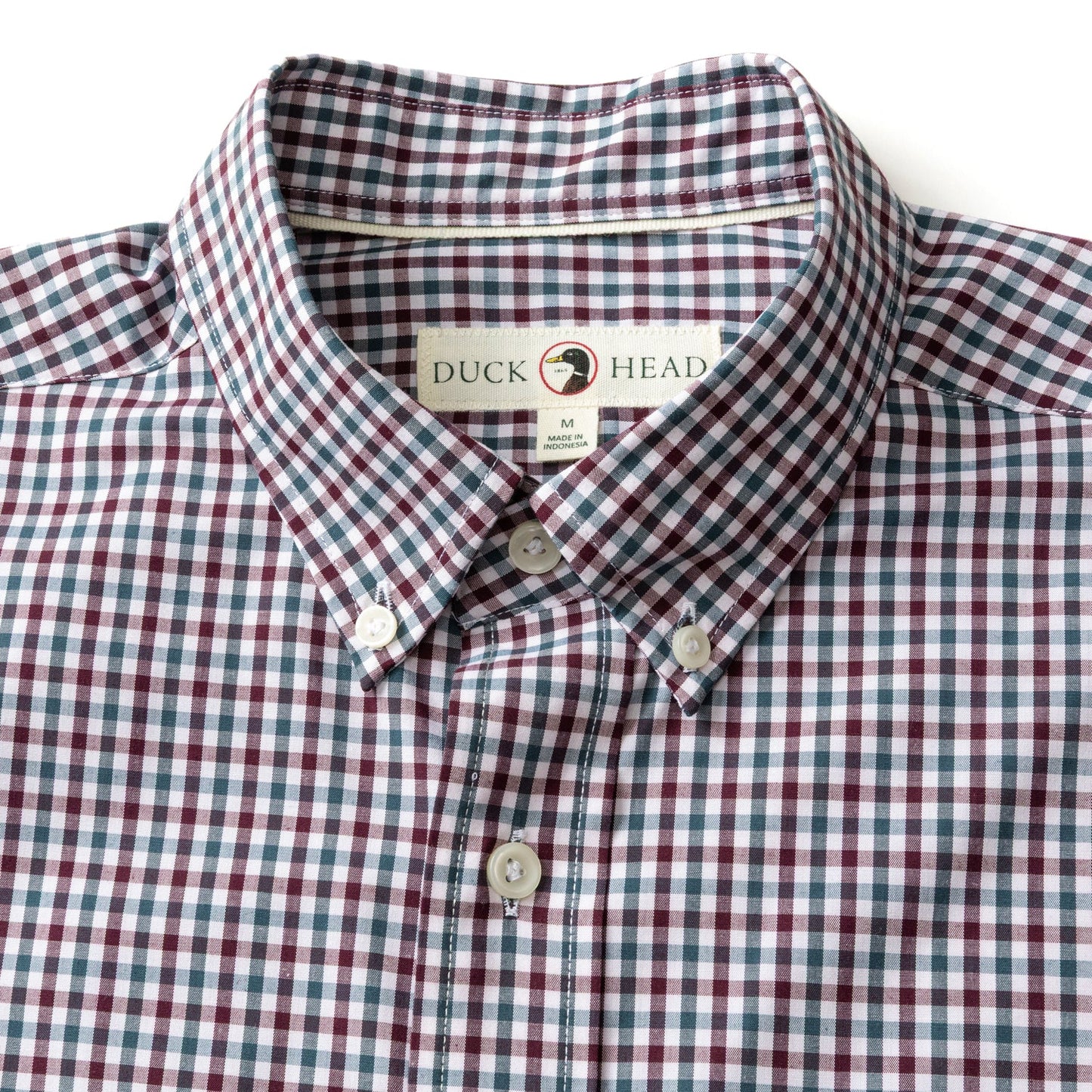 Performance Poplin Sport Shirt | Merill Gingham | Duck Head