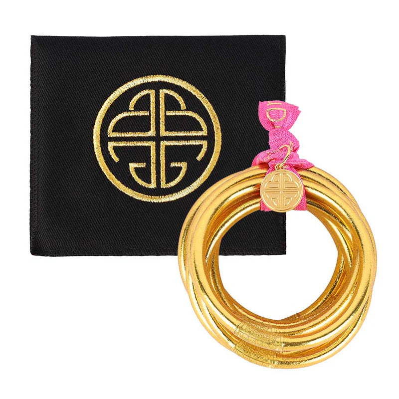 Gold All Weather Bangles | Set Of 6 | BuDhaGirl