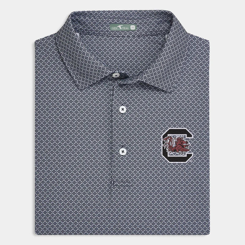 Diamond Lattice Printed Performance Polo | SC Gamecocks Logo