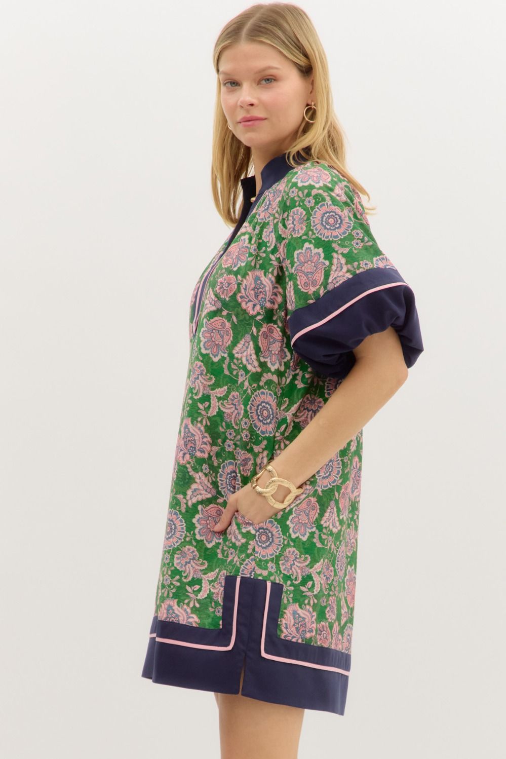 Paisley Pop Mini Dress