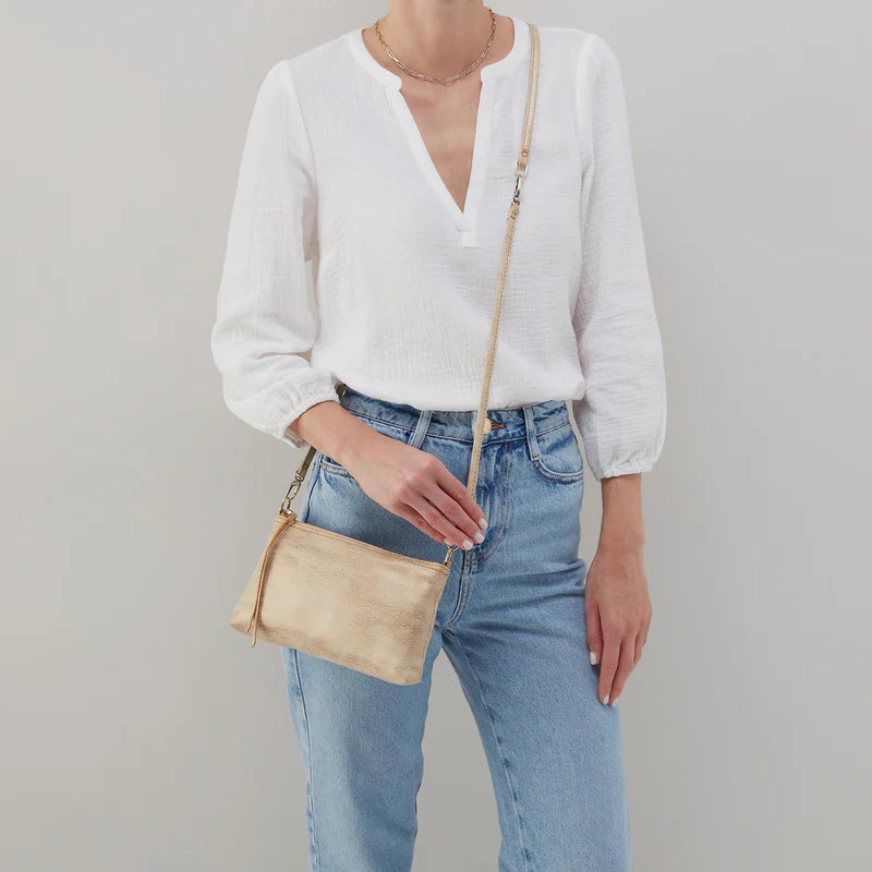 Darcy Crossbody | Metallic Leather | HOBO
