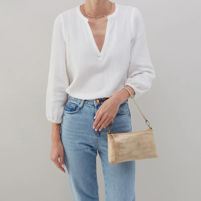 Darcy Crossbody | Metallic Leather | HOBO