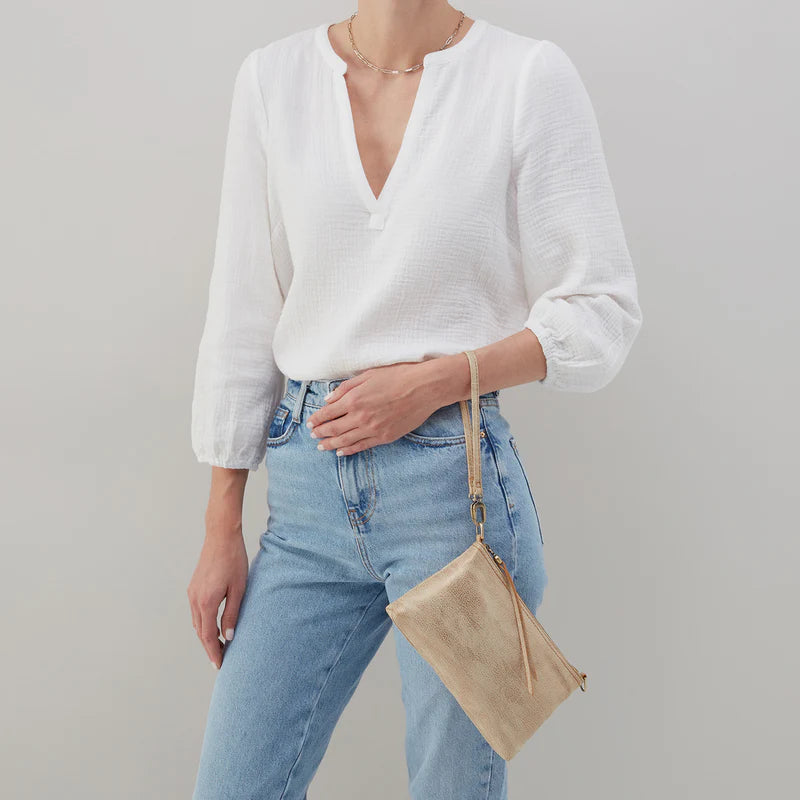 Darcy Crossbody | Metallic Leather | HOBO