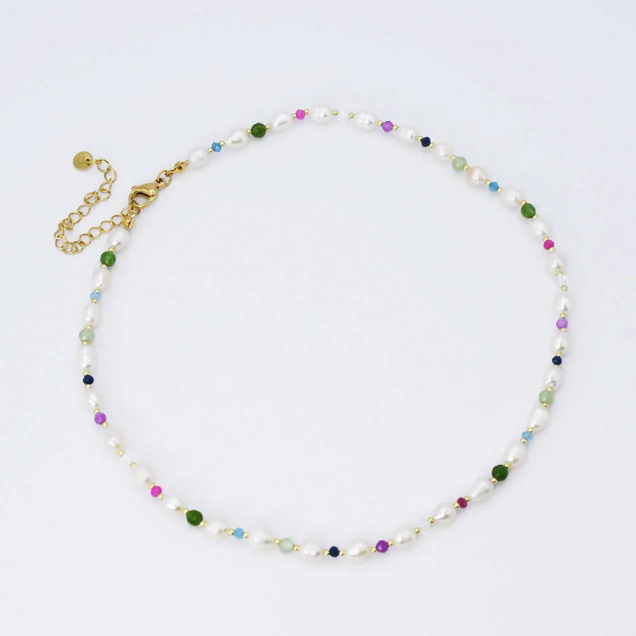 Pearl Girl Gemstone Necklace