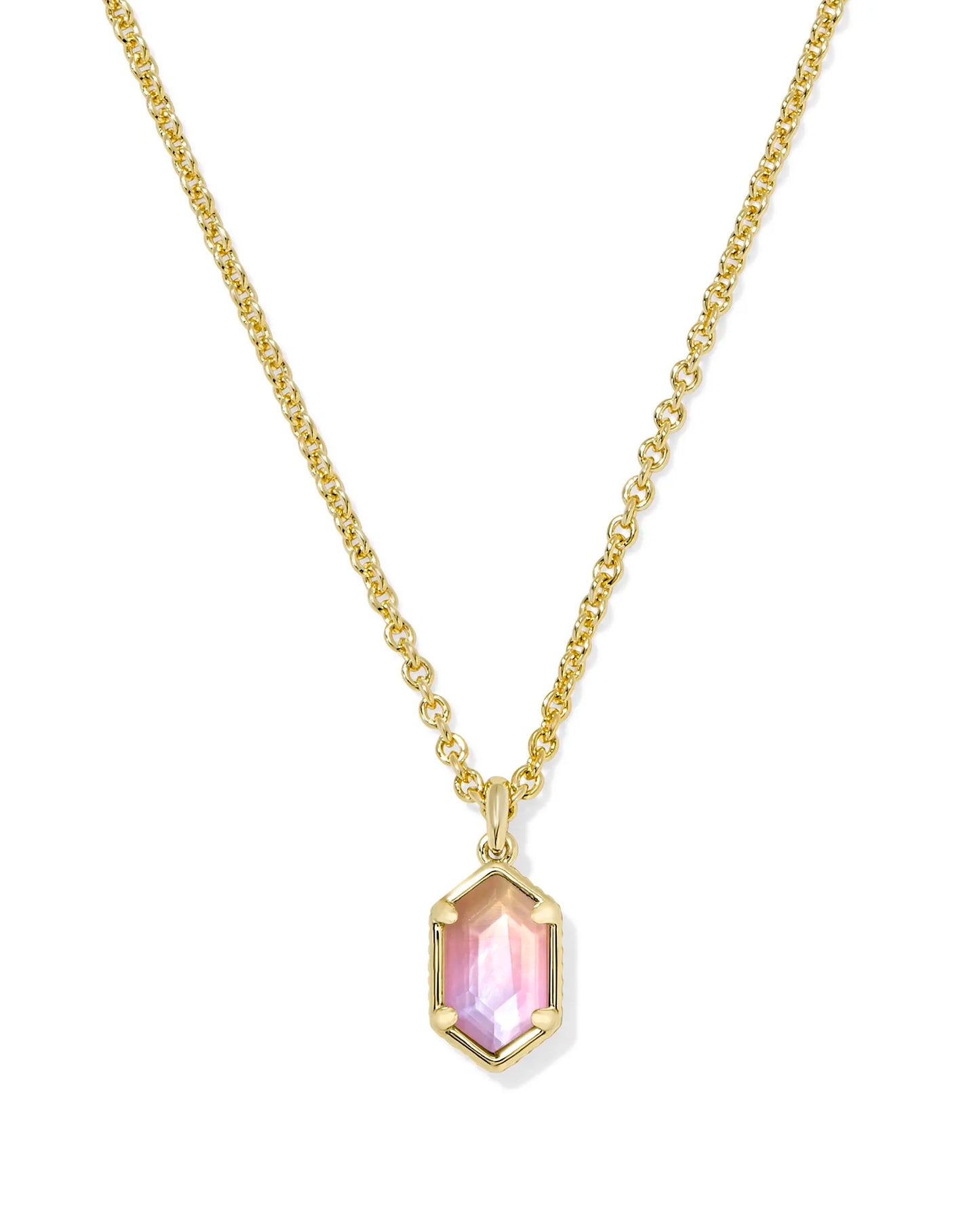 Hallie Gold Pendant Necklace