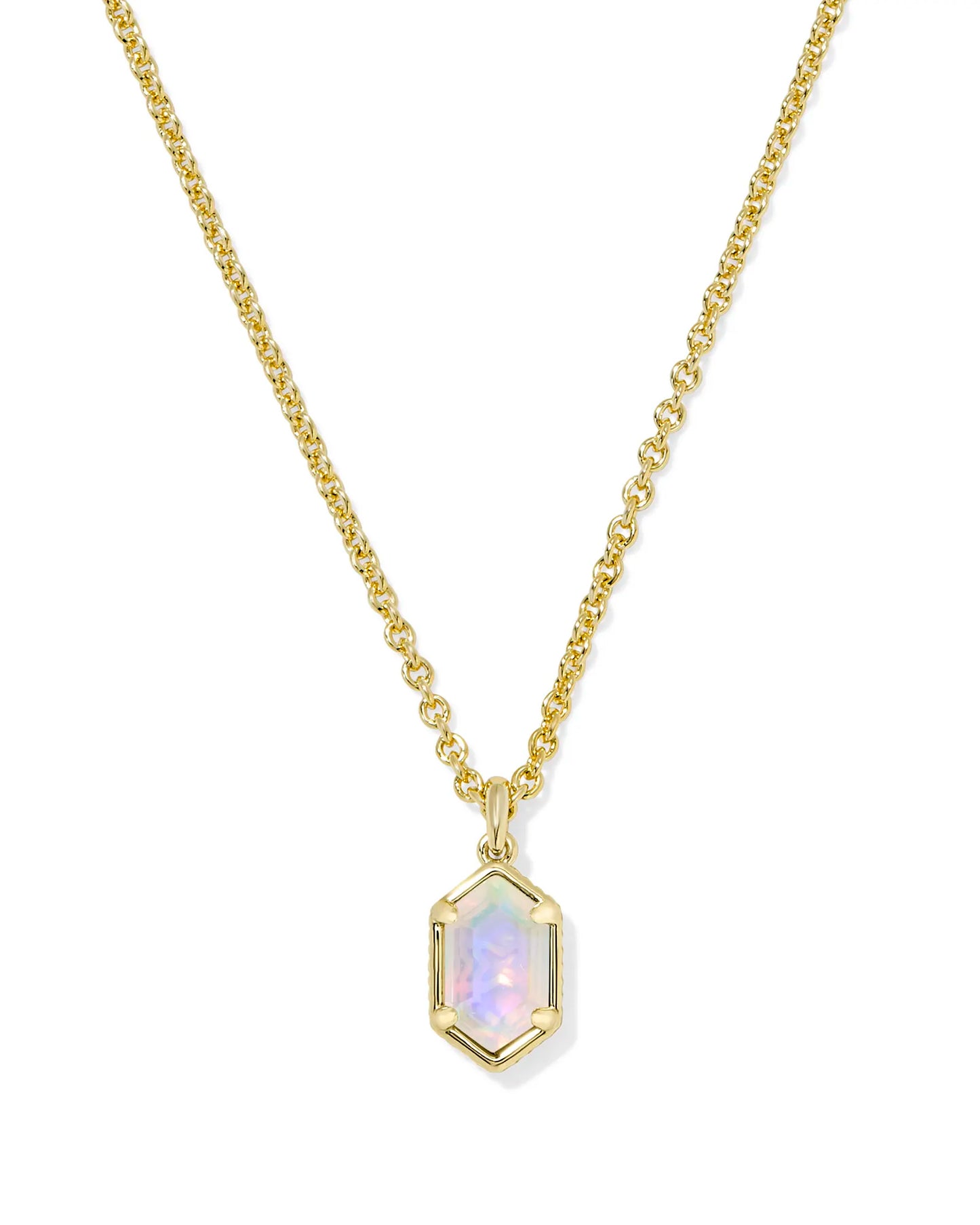 Hallie Gold Pendant Necklace
