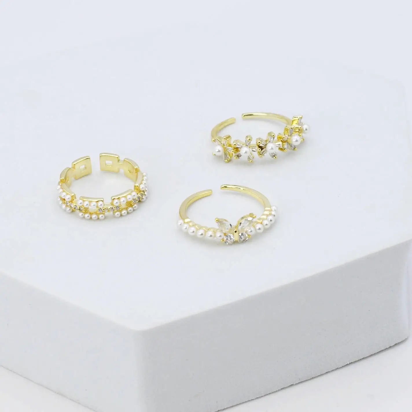 Harmony Pearl Ring Set