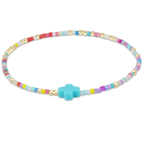 Hope Unwritten Signature Cross Bracelet egirl | enewton