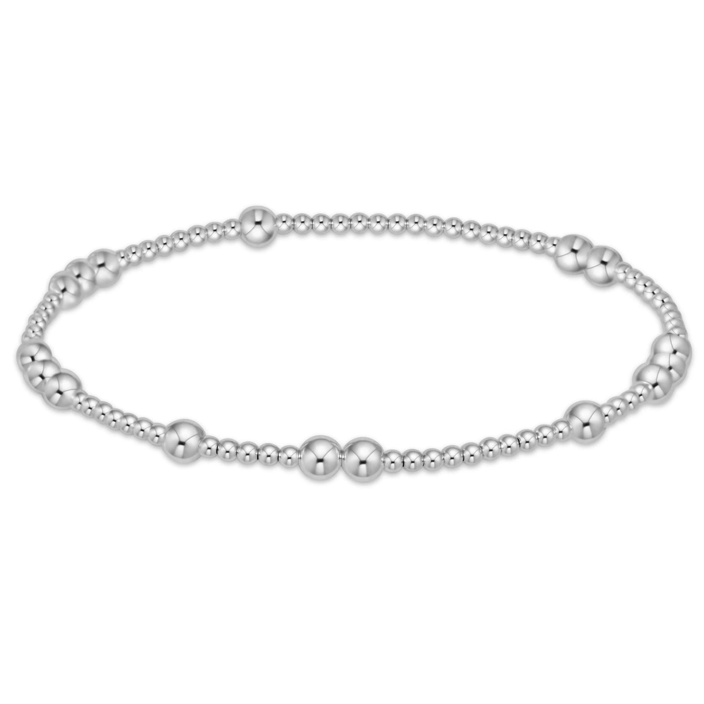 Hope Unwritten 4mm Bead Sterling Bracelet - Extends | enewton