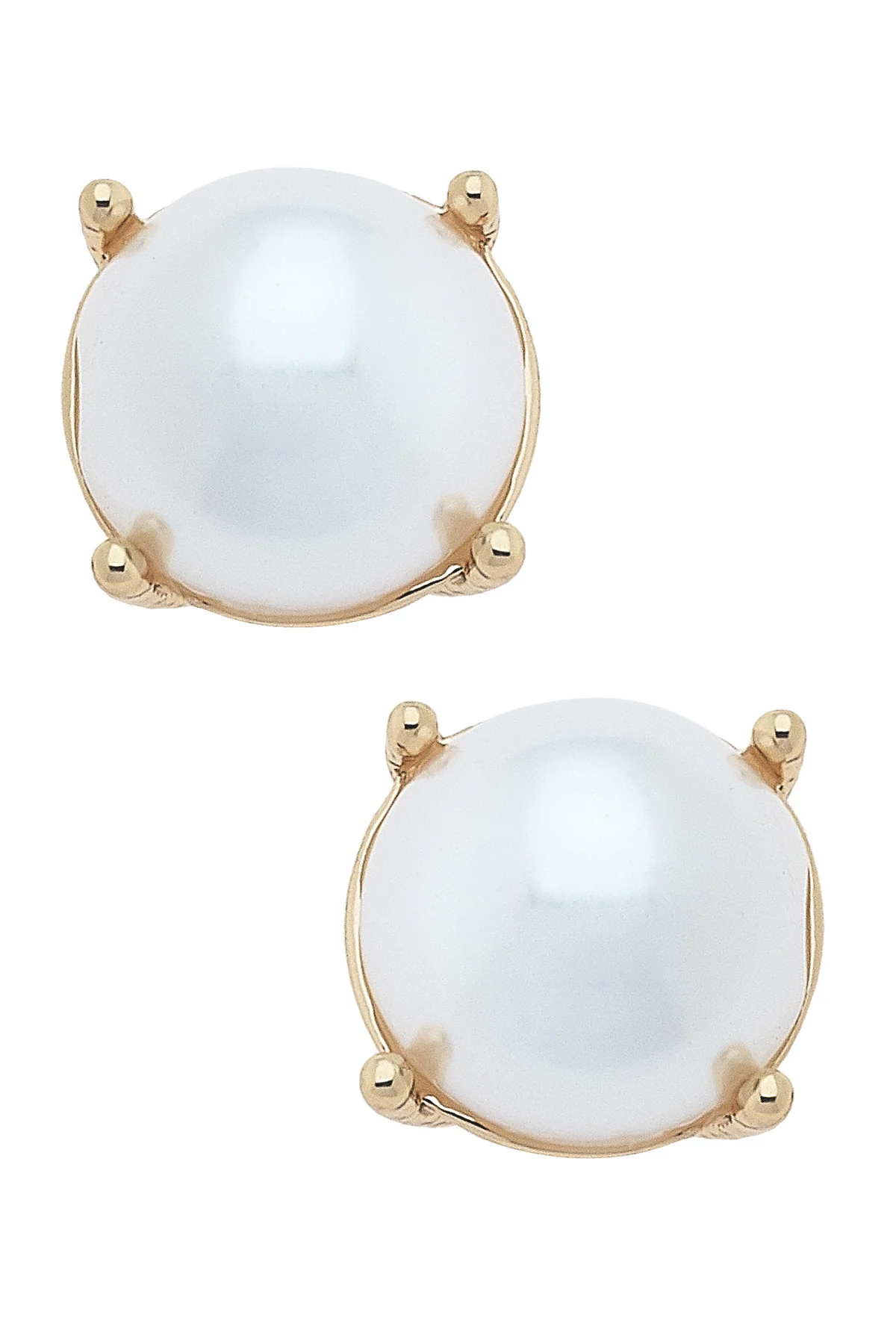 Carmen Pearl Cabochon Stud Earrings