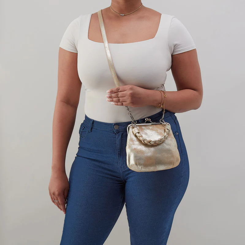 Alba Crossbody | Metallic Leather | HOBO