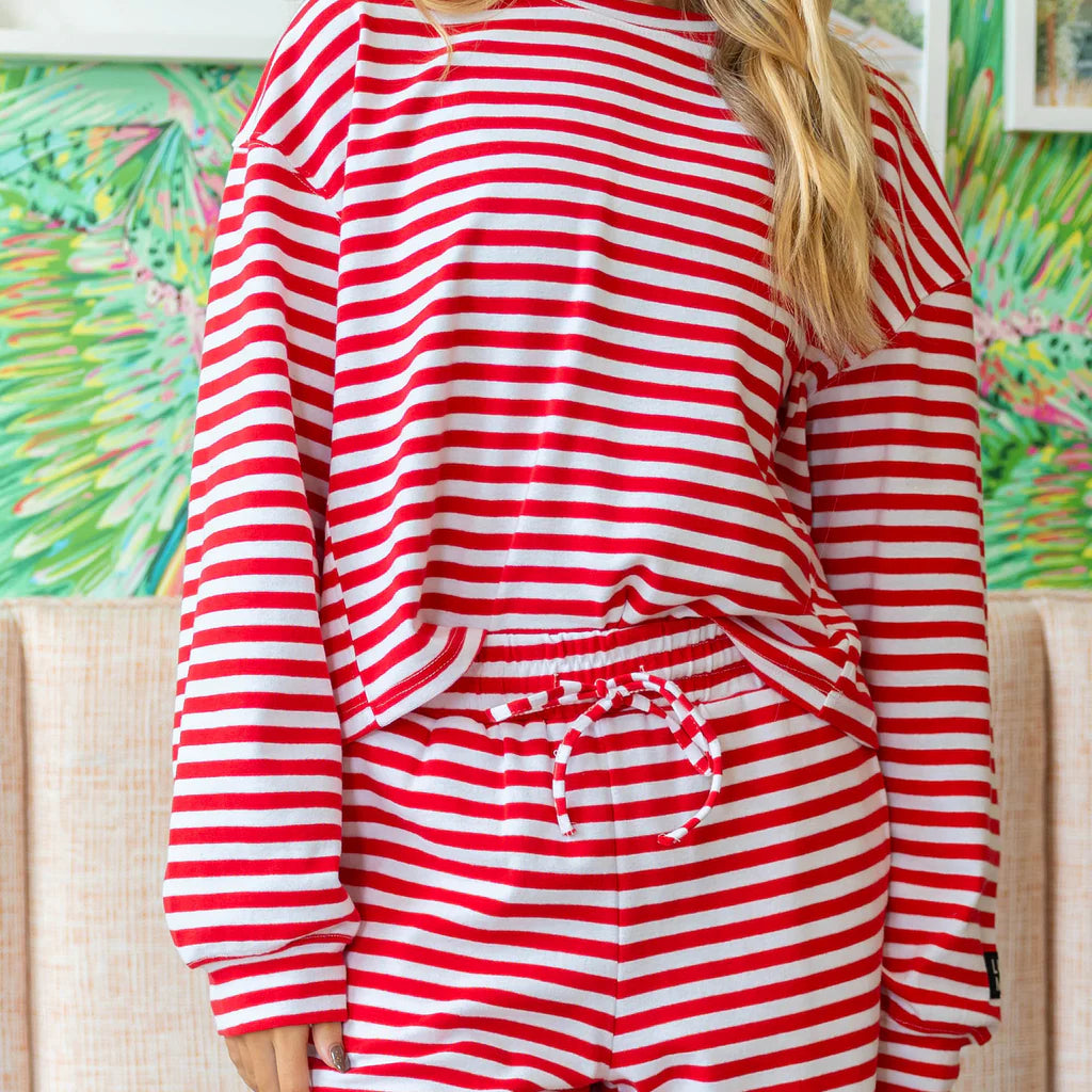 Stripe Society Long Sleeve Top