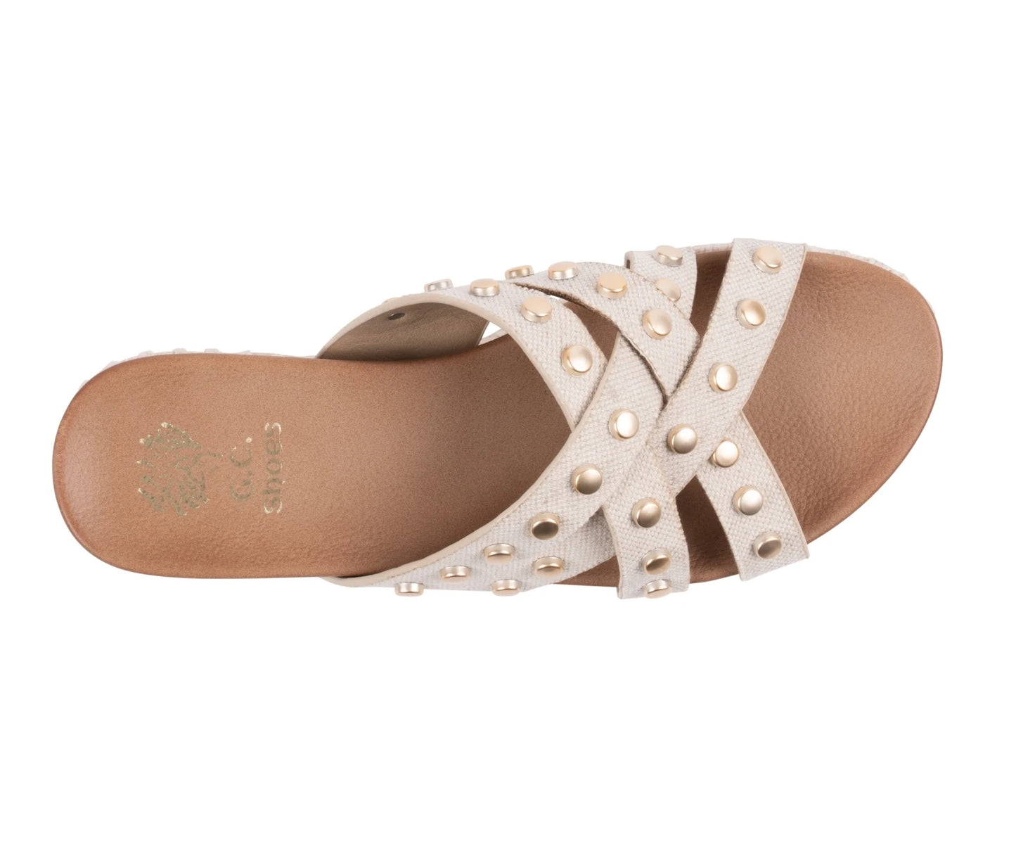 Loola Studded Espadrille Platform Sandal