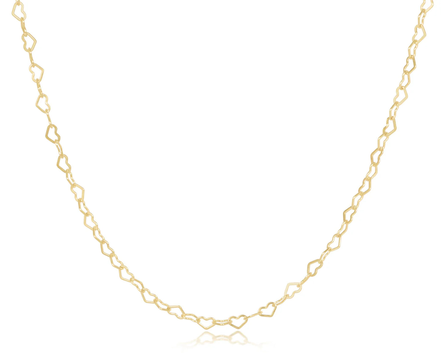 17" Choker Love Chain - Gold