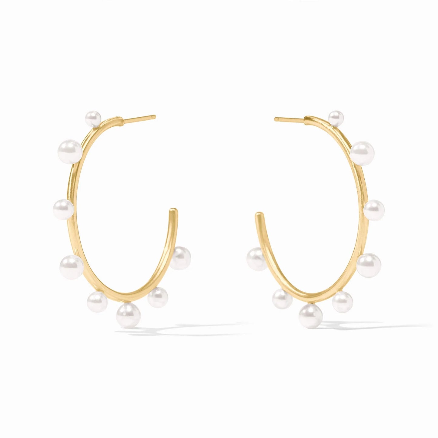 Hydra Stone Hoop Earring | Pearl | Julie Vos