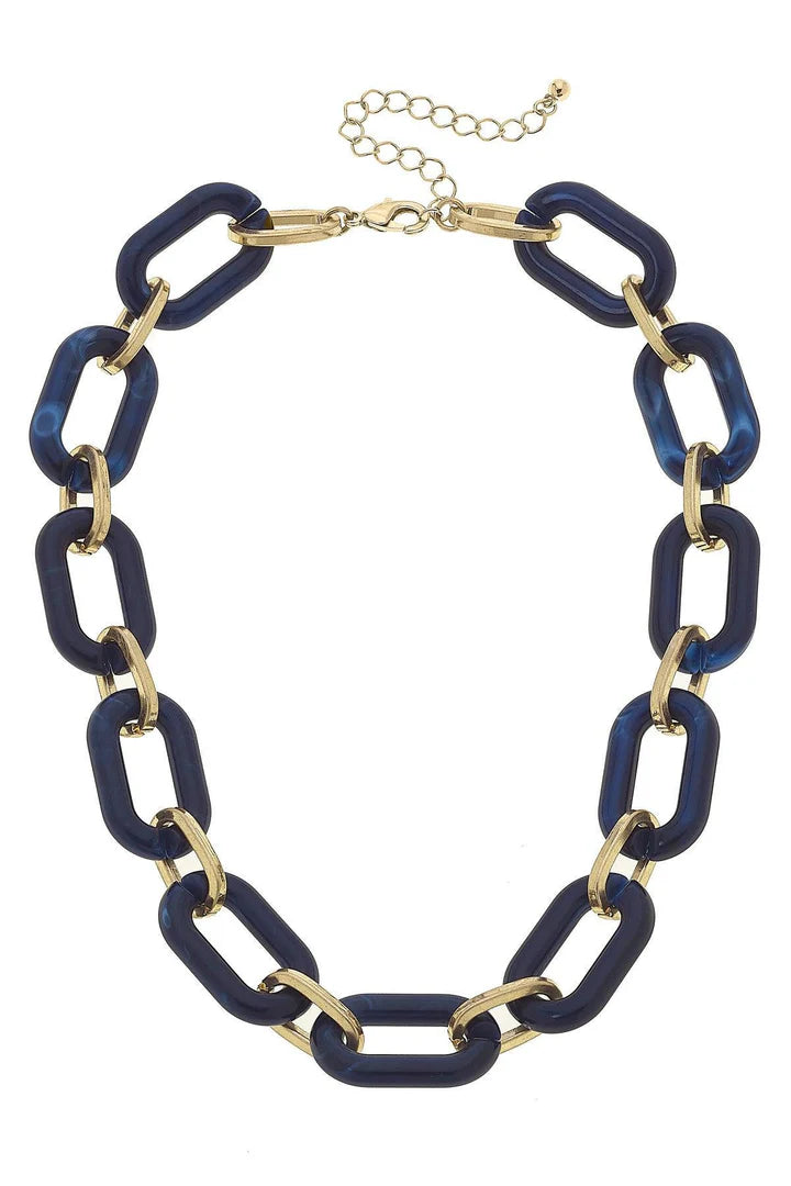 Mallory Marbled Resin Necklace | Canvas