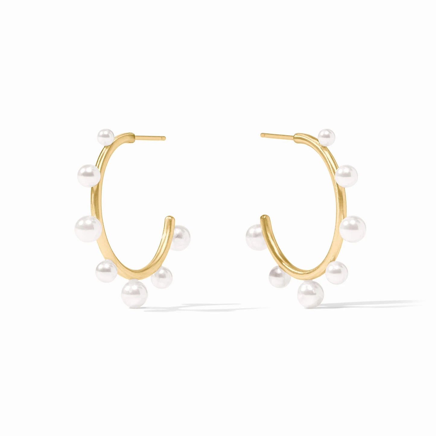 Hydra Stone Hoop Earring | Pearl | Julie Vos