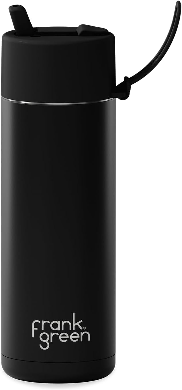 Ceramic Reusable Bottle with Flip Straw Lid | Regular 20oz