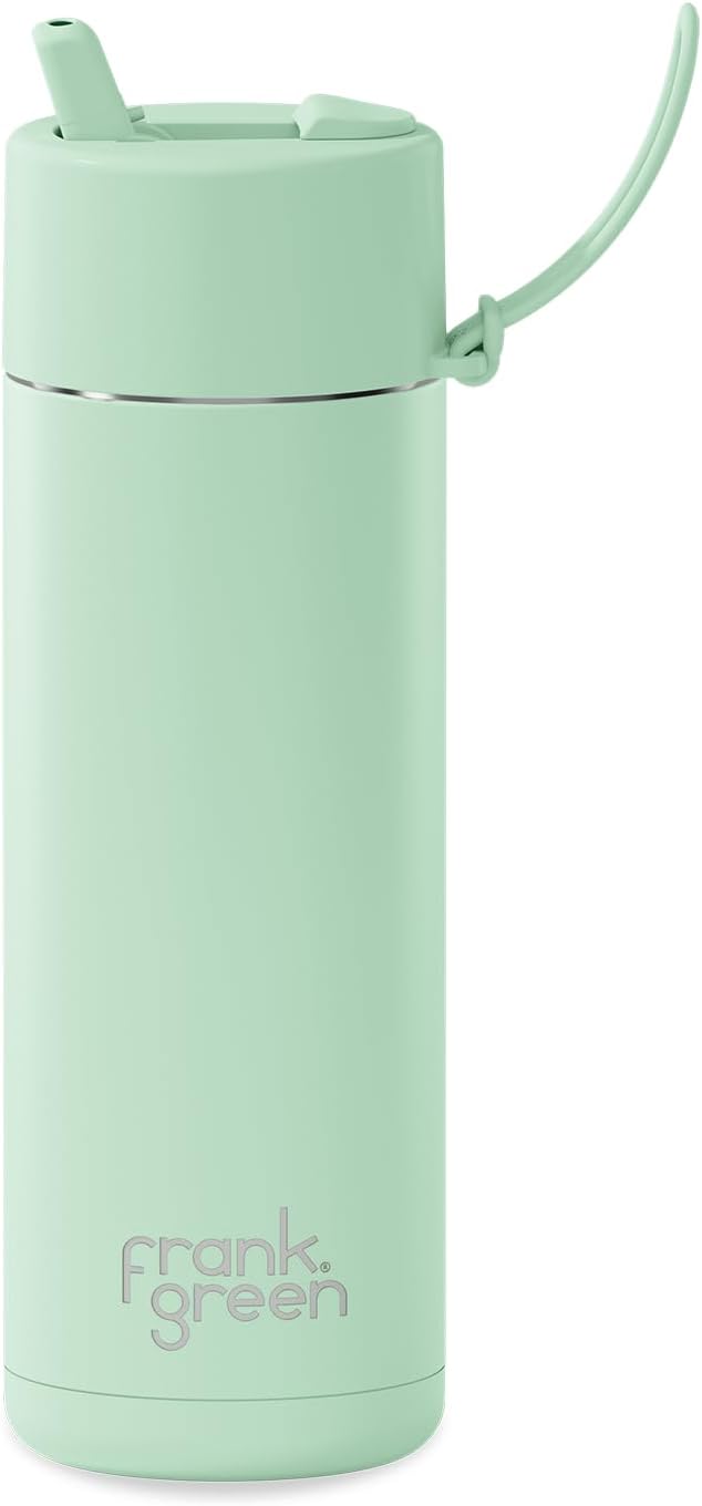 Ceramic Reusable Bottle with Flip Straw Lid | Regular 20oz