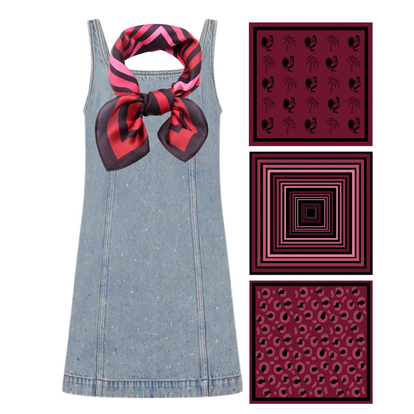 Carolina Bandana Gameday Scarf | 3 Styles