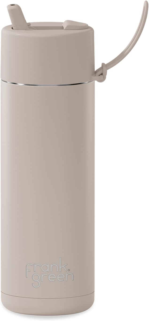 Ceramic Reusable Bottle with Flip Straw Lid | Regular 20oz