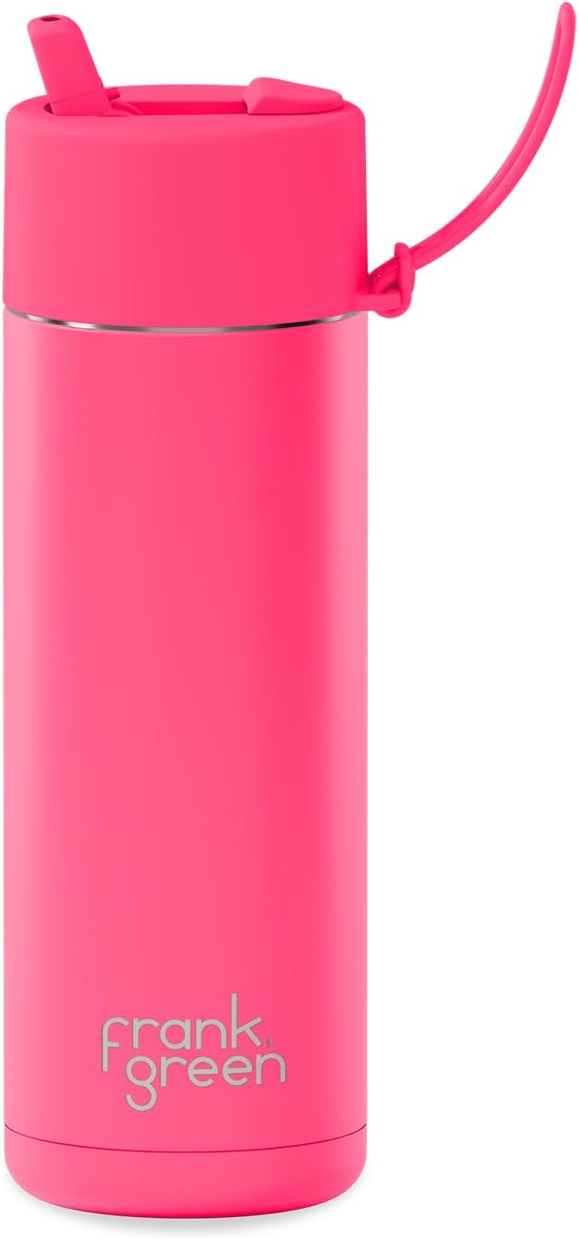 Ceramic Reusable Bottle with Flip Straw Lid | Regular 20oz