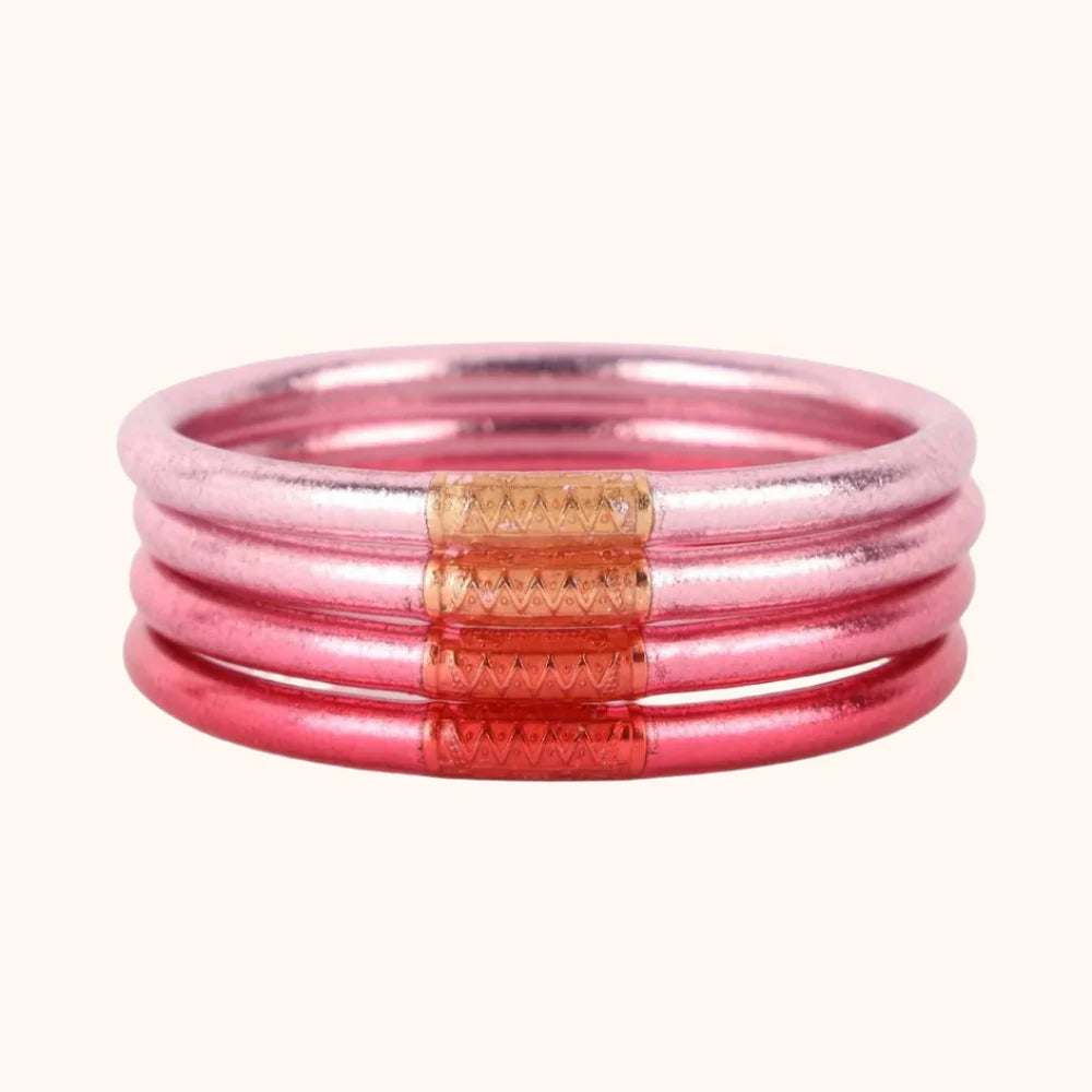 Carousel Pink All Weather Bangles | Set Of 4 | BuDhaGirl