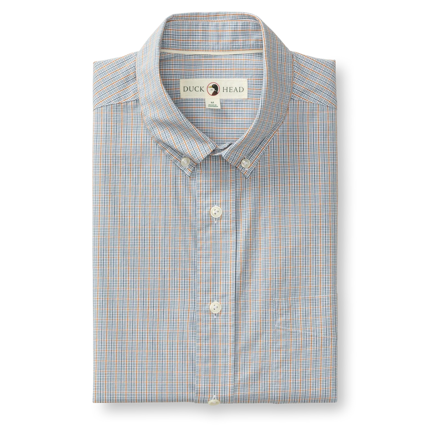 Cotton Cashmere Poplin Sport Shirt | Rollins Plaid | Duck Head