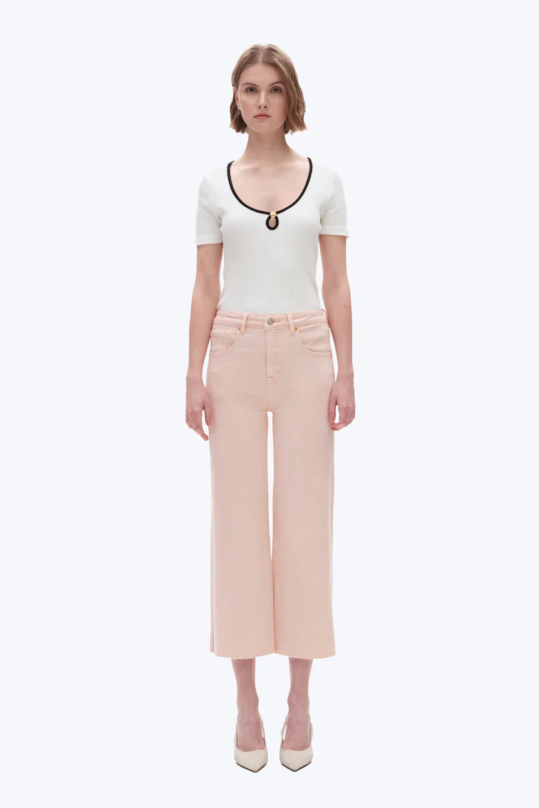 High Rise Wide Leg Denim Jeans