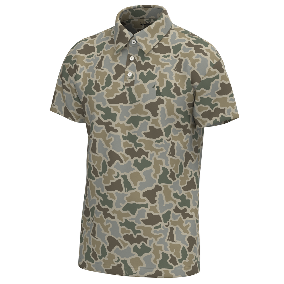 Dirty Myrtle Polo Sand Dog & Moon Camo