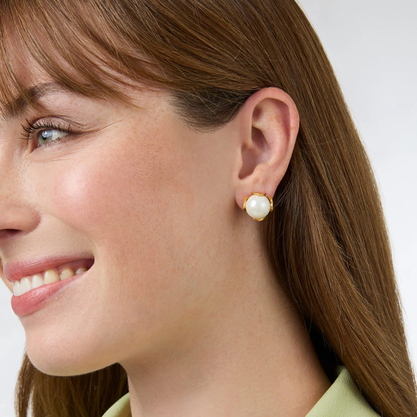 Penelope Stud Earring | Pearl | Julie Vos