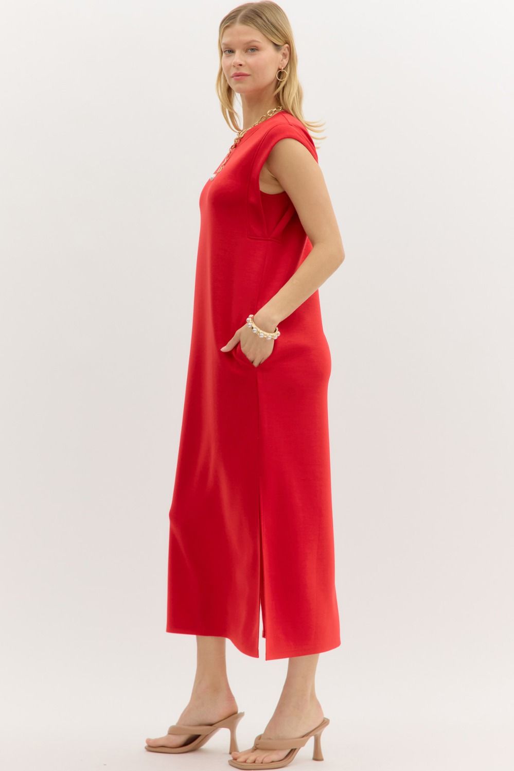 Soft Flow Midi Dress