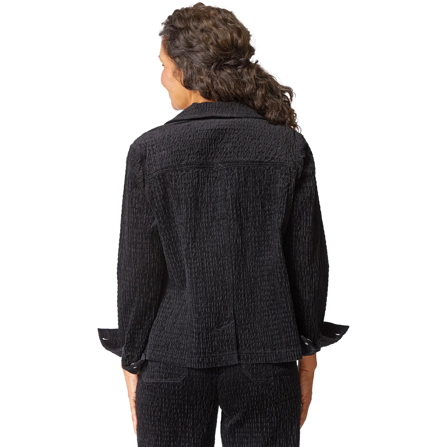 Rustic Stretch Cord Boyfriend Jacket