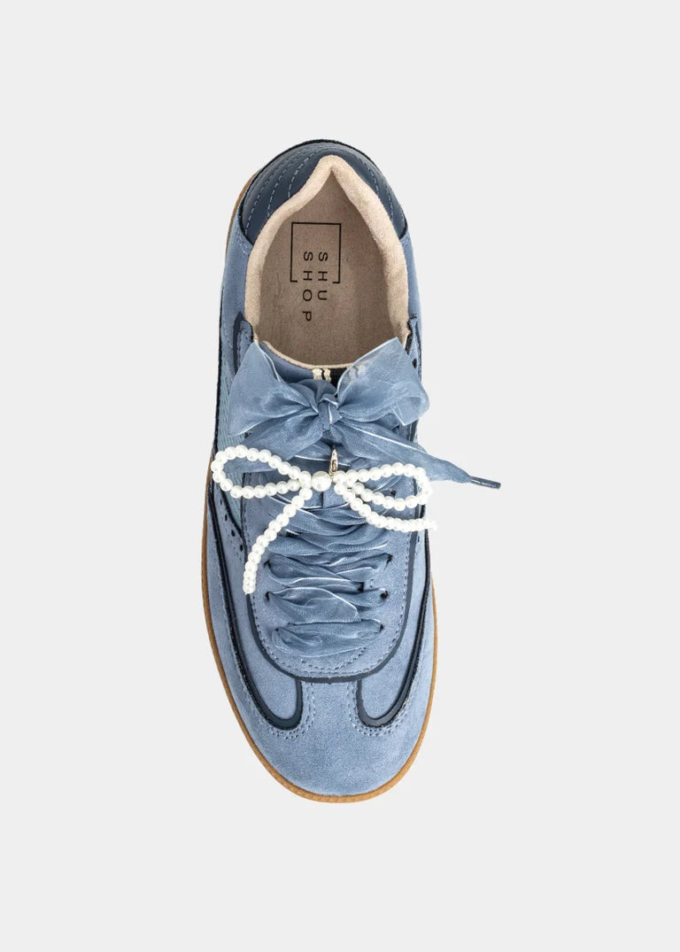 Sofie Sneaker | Blue Suede | Shu Shop