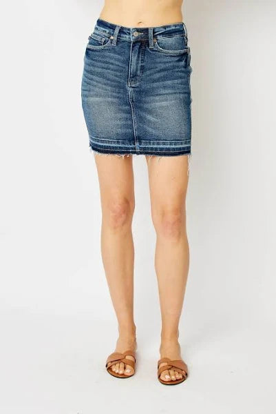 Magnolia Tummy Control High Waisted Skirt | Judy Blue