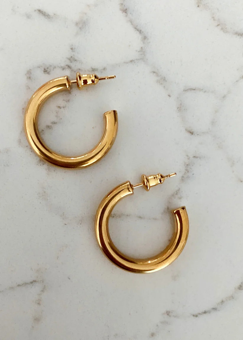 Small Hoop Earrings | Gold