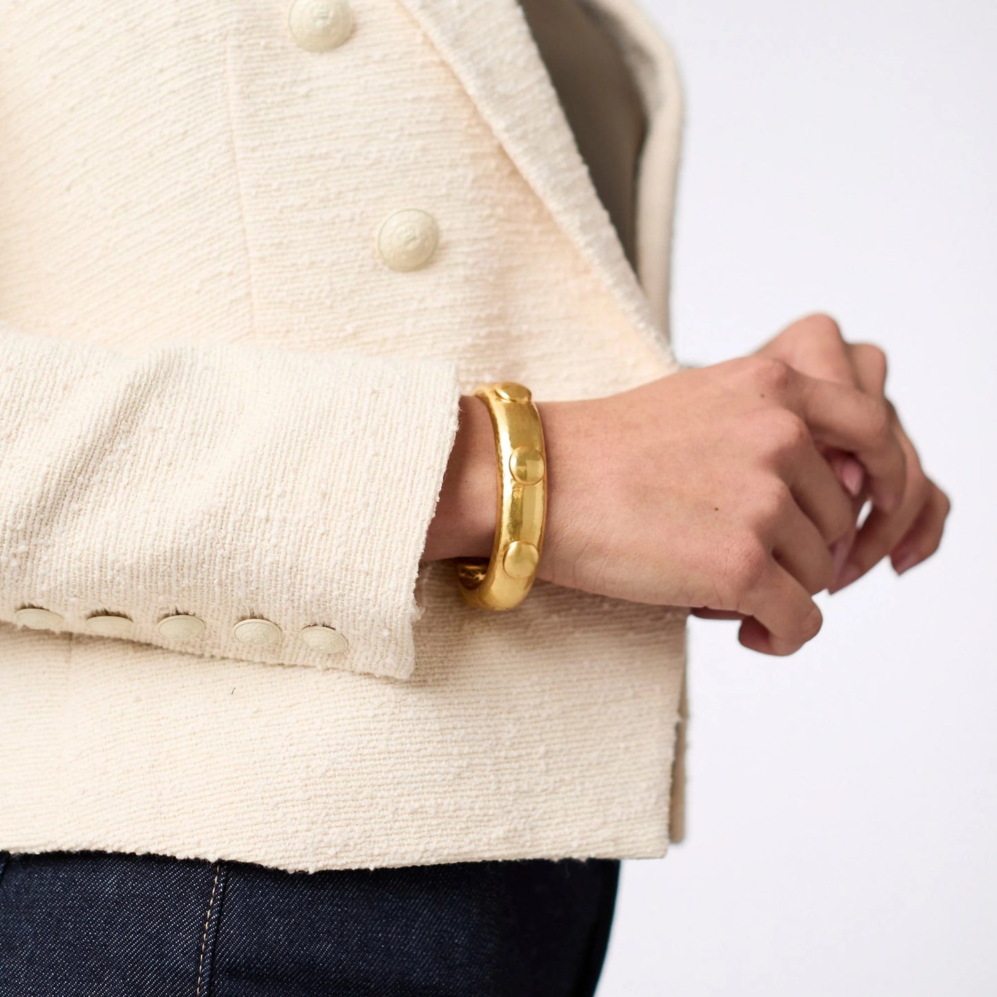 Solara Hinge Bangle | Gold | Julie Vos