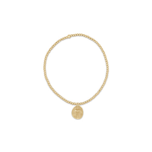 Inspire Small Gold Charm Bead Bracelet | 2mm