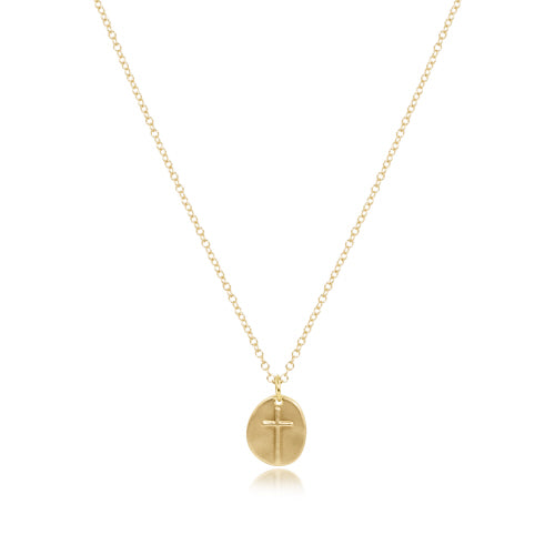 Inspire Small Gold Charm | 16" Necklace