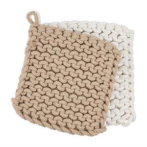Crocheted Pot Holders | Set of2 | Mudpie