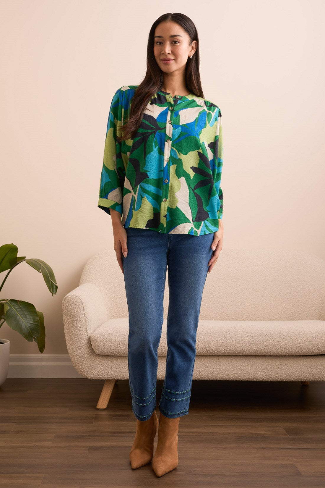 Flowy Dolman Sleeve Blouse