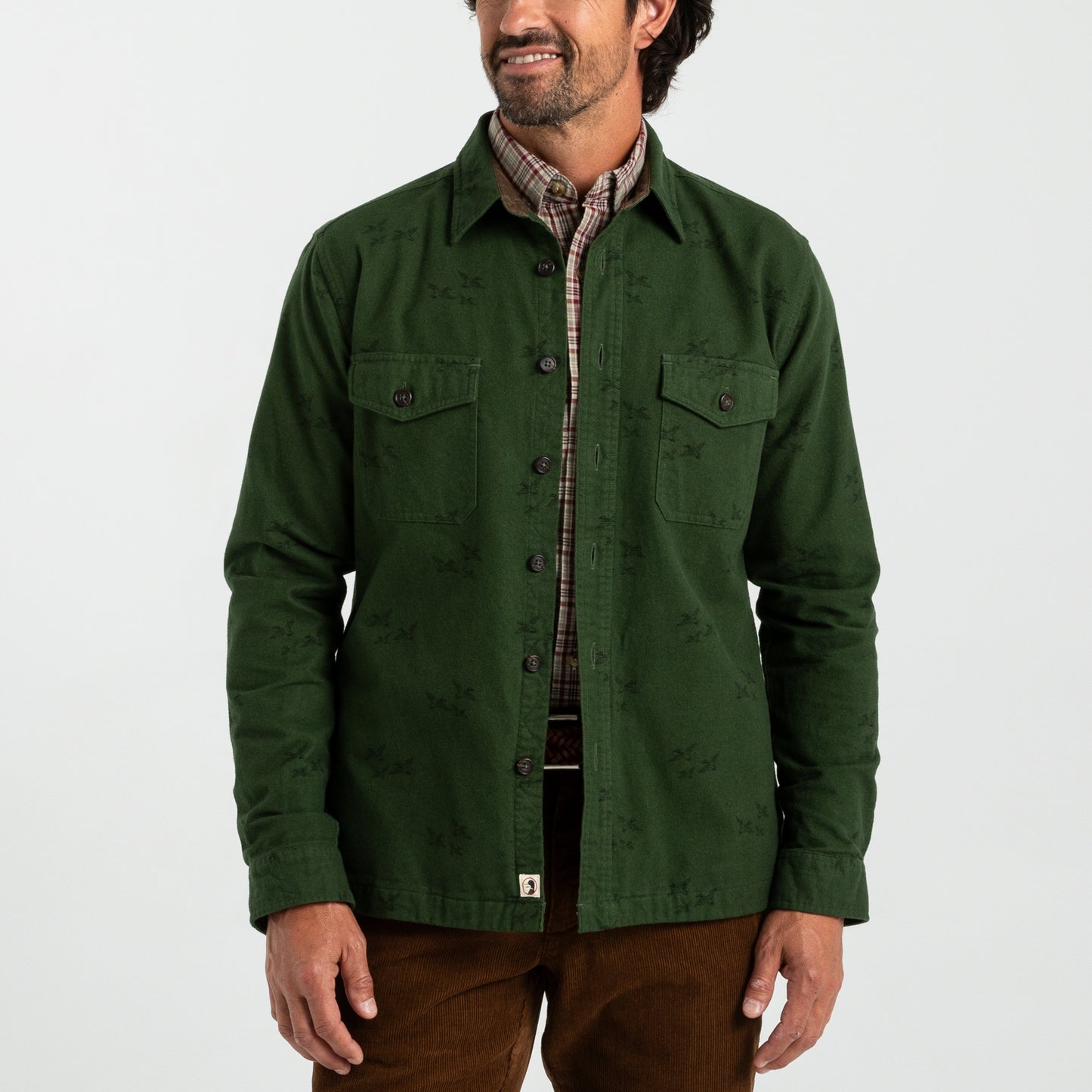 Slater Moleskin Overshirt LS | Duck Head